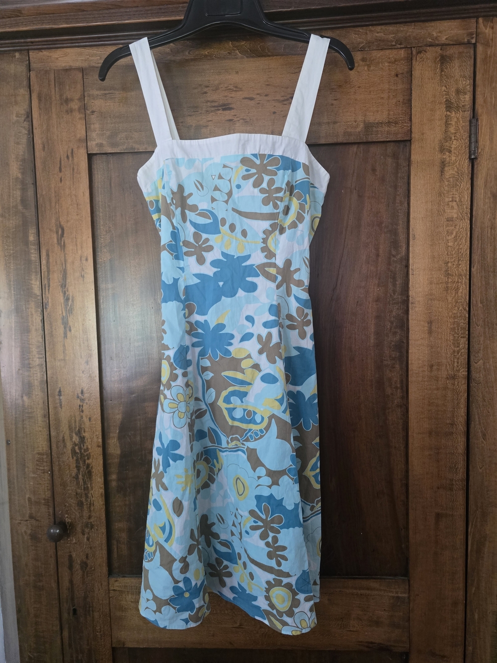 City Triangles Blue and Teal Cotton Dress